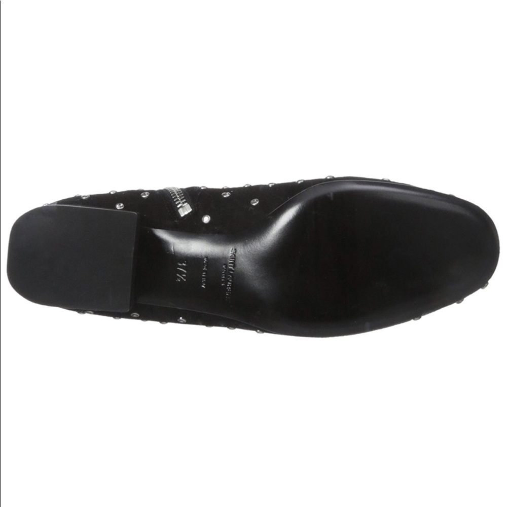 Saint Laurent Black Boot with Studs & Rhinestones - Picture 2 of 6